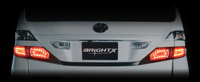 BRIGHT X（ブライトエックス）ルビーシャイン LED ブレーキランプ 4灯化 キット