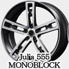 Mfz SPEED Julia 555 MONOBLOCK 18C`~7.0J 5H-114.3 +50 MATBLACK/POLISHi1{jtiFubNGA[ouAZ^[I[ig@HUB:73~40mm@LUGF13mm@dʁF9.4kg̏ڍׂ̓NbNI