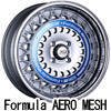 Formula AERO MESH 18インチ×7.0J MEDIUM DISK +16（42） 1本●標準カラー：FMシルバー　●オーダー時にPCD：5H-100、5H-114.3をご指定下さい。　●付属品：センターキャップ、エアバルブ、エアロプレート（※オーダー時にエアロプレートのカラー（レッド、ブルー）をご指定ください）の詳細はクリック！