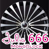 Julia 666 MONOBLOCK 19C`~8.0J 5H-100 +48 MAT BLACK POLISHi1{jtiFubNGA[ouAZ^[I[ig@nua F73 JWL / VIAKiK@HUBF36mm@dʁF12.3kg̏ڍׂ̓NbNI