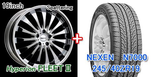 19インチタイヤ＆ホイールセット】ハイペリオン フリート2 19  
