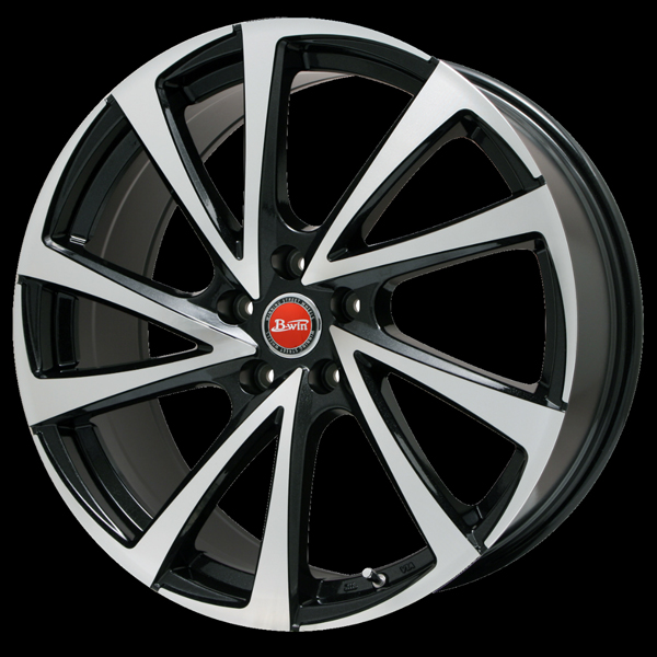 B-win VENOZA10 17インチ×7.0J 5H-114.3 +38 ブラックポリッシュ（1本）●ハブ径：73.1Φ　●ハブ高：53mm　●ディスク突出：+4.5mm